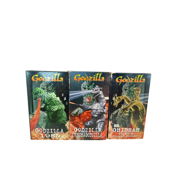 Lot of (3) Vintage Godzille VHS - 1985, MechaGodzilla, Ghidrah - Anchor Bay - Picture 1 of 5